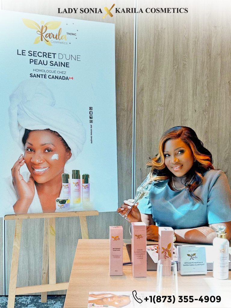 lady sonia avec les produits karila cosmetics